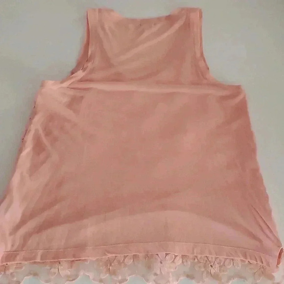 J Crew- Flower Crochet Front Tank Top - Picture 6 of 6